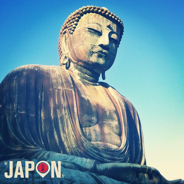 Première fois que j’ai un ciel bleu au Daibutsu de Kamakura ! Merci à @daniel_vlj d’avoir porté chance ;)